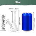 5  Portable Glass Bong Glass Water Pipe Smoking Tobacco Beaker 10mm Filter