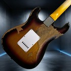 Aged St Electric Guitar Rosewood Fretboard Vintage Sunburst Color Alder Body