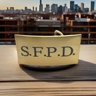 San Francisco Police Sfpd Brass Belt Buckle Vintage Collectible