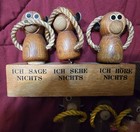 Three Vintage No Evil Monkey Bar Ware Sets-germany  Canada   Four Monkeys 