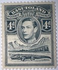 Travelstamps  1938 Basutoland Stamps Sg 23 - 4d Kgvi   Crocodile - Mogh