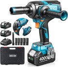 Seesii Auxiliary Handle Cordless Impact Wrench 1600 N  m 1 2 In Brushless Driver