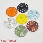 28 5mm For Seiko Watch Dial Green Luminous Fit Nh35 Nh36 Movement Watches 1003a