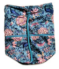 Nwt Vera Bradley Travel Laundry Bag Large Expandable Backsack In Peacock Garden