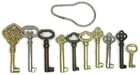 Ky-10s Skeleton Key Set Reproduction For Antique Furniture - Cabinet Doors New