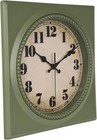 Vintage Wall Clock 1950s Style Retro 50 s Mid Century Square Wall Clocks Battery