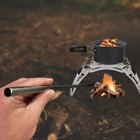 Outdoor Pocket Bellow Stainless Steel Telescopic Blow Fire Tube Blowpipe Tool