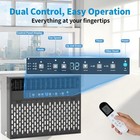 U-shaped Window Air Conditioner 12000 Btu-6300doe  Window Ac Unit  Quiet 6 Modes