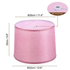 Drum Lamp Shades Linen Round Lamp Shade Lampshade Pink 11 6 Inch