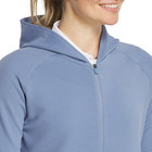New Womens Footjoy Golf Ladies L s Full Zip Ottoman Hoodie Jacket  Blue  Medium