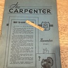 Vintage November  1941 The Carpenter Magazine