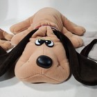 Vintage Pound Puppies Plush 1985 Tonka Large 18    Tan Brown 2 Small Babies