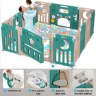 Foldable Baby Playpen 14 Panels Kids Child Indoor Safety Activity Center Toy
