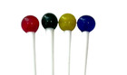 Vintage Milk Glass Swizzle Sticks Cocktail Drink Stirrers Set Of 4 Colorful Ball