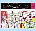 1950s Vintage Vogart Embroidery Transfer 186 Uncut Dancing Dishes   Veggie Motif