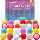 Bath Bombs For Women   Men  24-pack Handmade Natural   Organic Essential Oil    