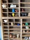 Vintage Bear Miniatures Trinkets Collection Wade Whimsies Flocked Bears Pins Lot