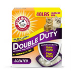 2 Pack Arm hammer Double Duty Cat Litter  Odor Control Clumping Cat Litter  40lb