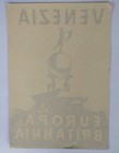Vintage Original Europa   Britannia  Venice Hotel Luggage Label Sticker Unused 