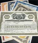 10 Mining Railroad Telephone Stock Certificates Vintage Lot 1925-1961 Vignettes