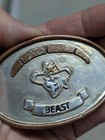 Vintage  925 Sterling Silver Belt Buckle Beast Handcrafted Western Cowboy Rodeo