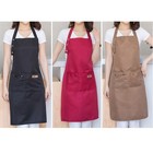 Kitchen Apron Adjustable Bib W three Pockets Men Women Waterproof Cooking Aprons