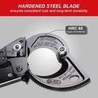 Ratchet Cable Cutter  Heavy Duty Wire Cutter For Aluminum Hs-325a  Red Handle