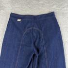 Vintage 70s Jc Penney Jeans Pants Womens 14 Blue Disco Flare Wide Dark Denim