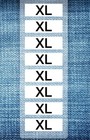 Sizes xs-xxxl  Wrap Around Clothing Apparel Size Labels Clothes Strips Stickers 