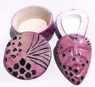 Decorative Trinket Box Set Vintage Hand Carved African Soapstone Animal Decor