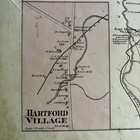 1880 Map Of Hartford Maine W  Names  14 X 16  Caldwell   Halfpenny Oxford Atlas