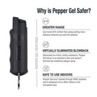 Sabre Campus Safety Pepper Gel With Quick Release Key Ring  Protect Against M   