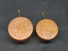 2 Vintage French Copper Mini Pan Pot Havard Villedieu Hammered Bottoms
