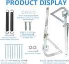 55-2 Attic Ladder Hinge Arms With Springs For Werner Attic