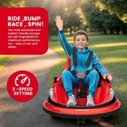 12v Kids Bumper Car Ride On Toy With Remote Control 360 Spin Led Music