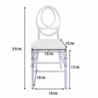 3packs Acrylic Chiavari Clear Chairs With Cushions Full Assembled For Wedding