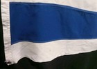 Rare Vtg Sewn Israel Flag Judaica Star Of David 100  Cotton 170 X 121 Cm