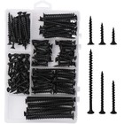 High Hardness Drywall Screws Assortment Kit  166 Pcs  Coarse Thread  Phillips   