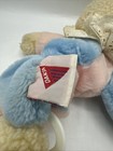 Vintage Dakin Baby Crib Plush Stuffed Animal Toy Musical Pink Blue Eyelet Collar