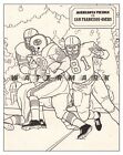 Vintage Nfl  Venus Paradise Rp 1 Lot Of 5  8 5x11  Color By Number Pages 