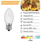 C7 Candelabra Led Light Bulbs  Small Night Bulb 0 5w Equivalent 2700k