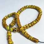 Mixed Yellow Venetian Trade Beads 31 Inch