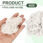 4 6oz Preserved Reindeer Moss  White Decorative Artificial Fake Moss