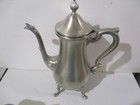 Vintage Pewter Web 1136 Set Footed Tea Kettle  Sugar Bowl W  Lid  And Creamer