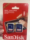 Sandisk Sdsdb-008g-b35 8gb Class 4 Sdhc Memory Card  lot Of 2 