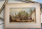 Original Lithograph 1852 Indian Marriage Custom  Frame   Newspaper 1898 Politics