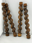 Antique Salvage Rosewood Barley Twist Columns Clock Parts Furniture Repurpose