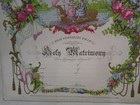 Certificate Of Holy Matrimony Usa Congress 1868 Era Antique Romantic Unsigned