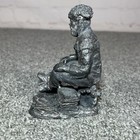 Vintage Michael Ricker Pewter 4  Frontiersman Figurine Statue 1989