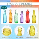 Set Of 6 Colorful Decorative Glass Wine Bottles For Bottle Tree Garden Stake